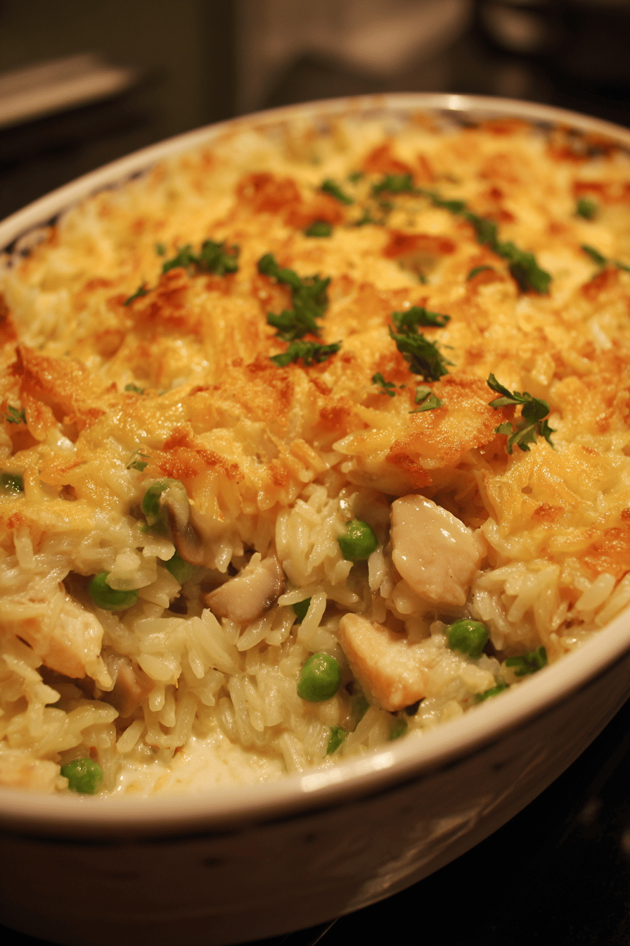 Creamy Chicken Rice Casserole Comfort Dish
