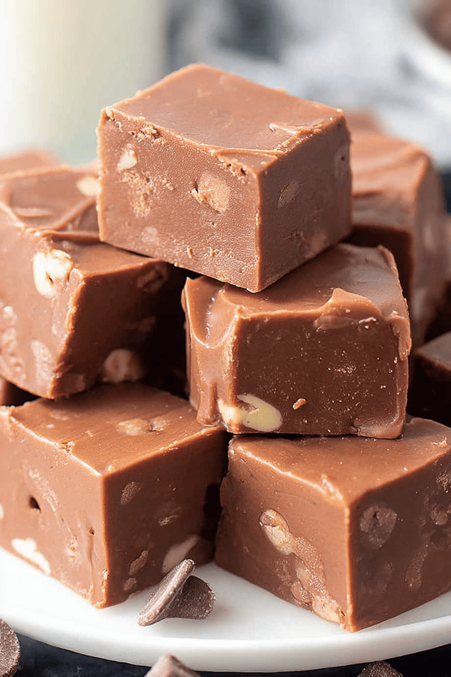 Creamy Microwave Velveeta Chocolate Fudge