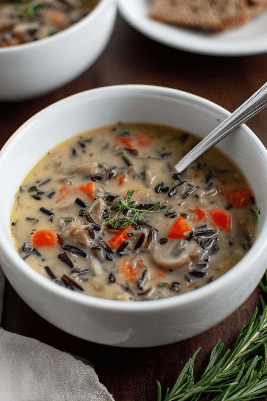 Creamy Minnesota Wild Rice Mushroom Soup