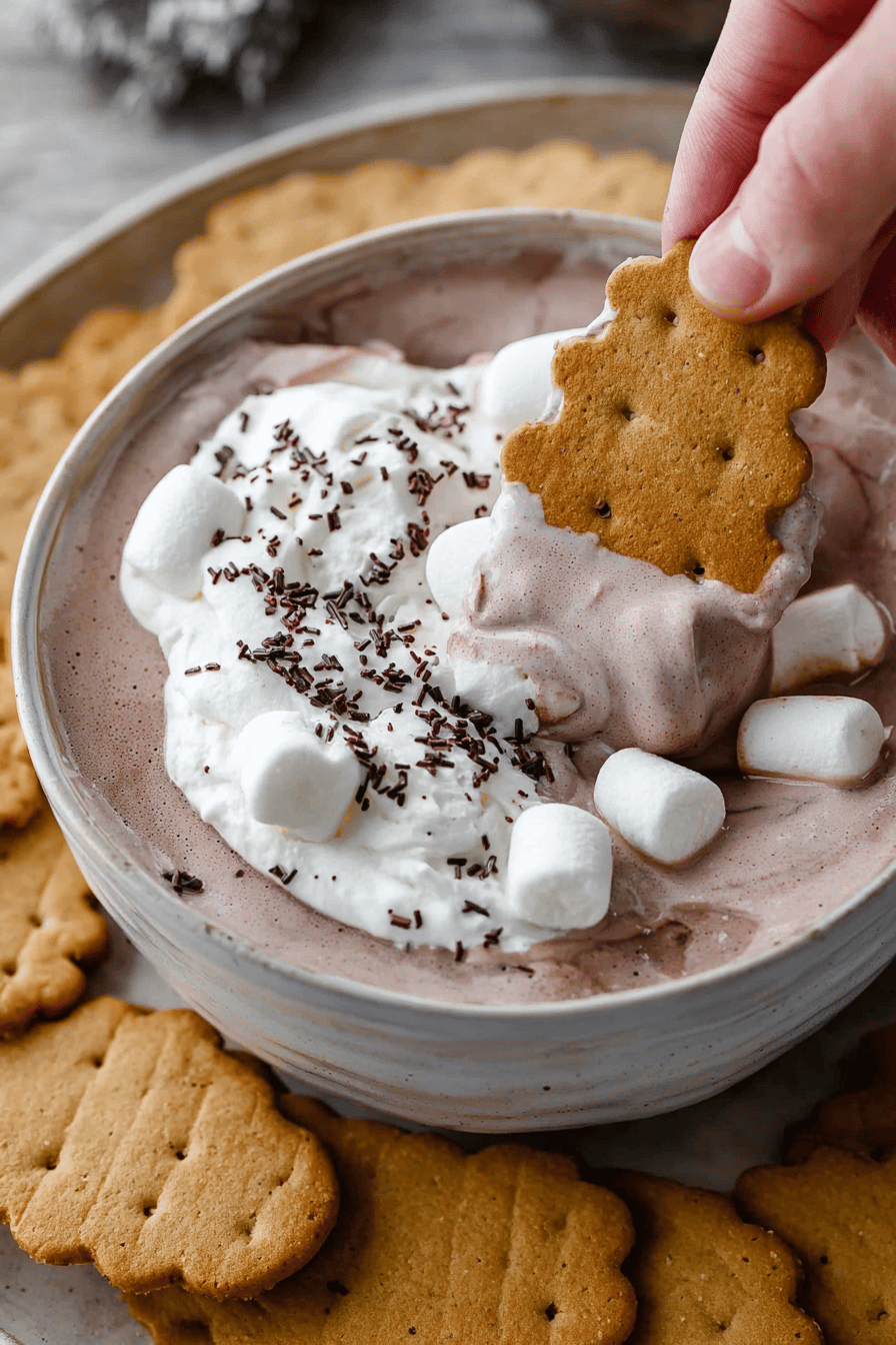 Easy 3-Ingredient Hot Cocoa Dip