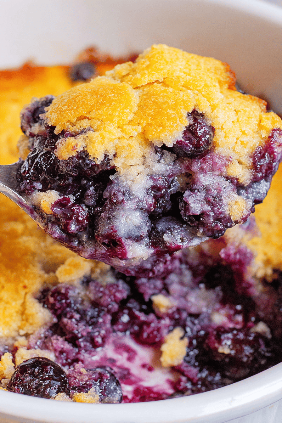 Easy 6-Ingredient Blueberry Cobbler