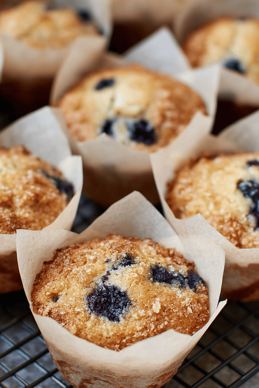 Easy Bakery-Style Blueberry Muffins Recipe