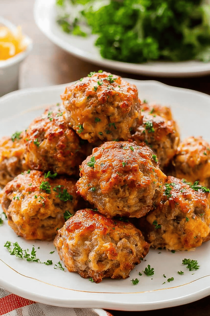 Easy Bisquick Sausage Ball Appetizers