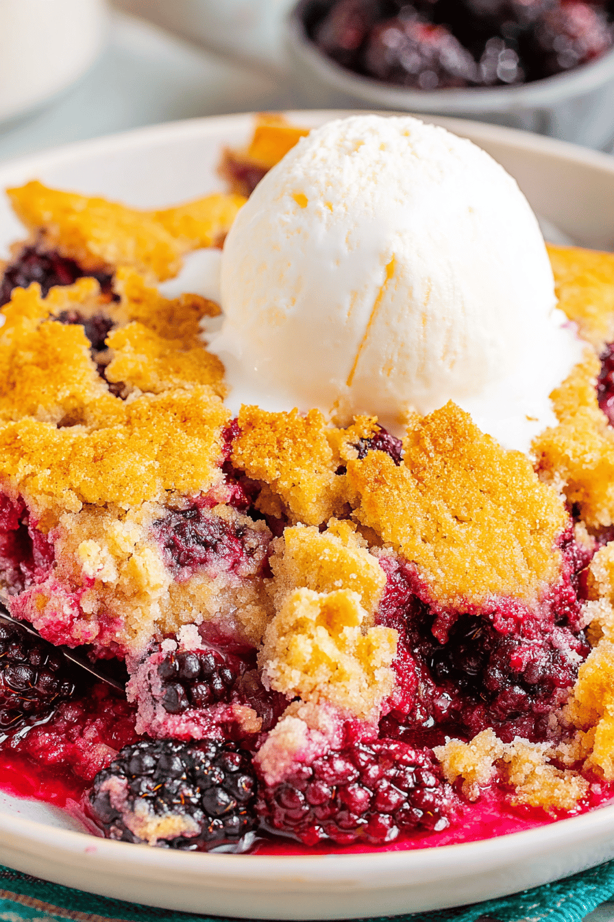 Easy Blackberry Cobbler with Simple Ingredients