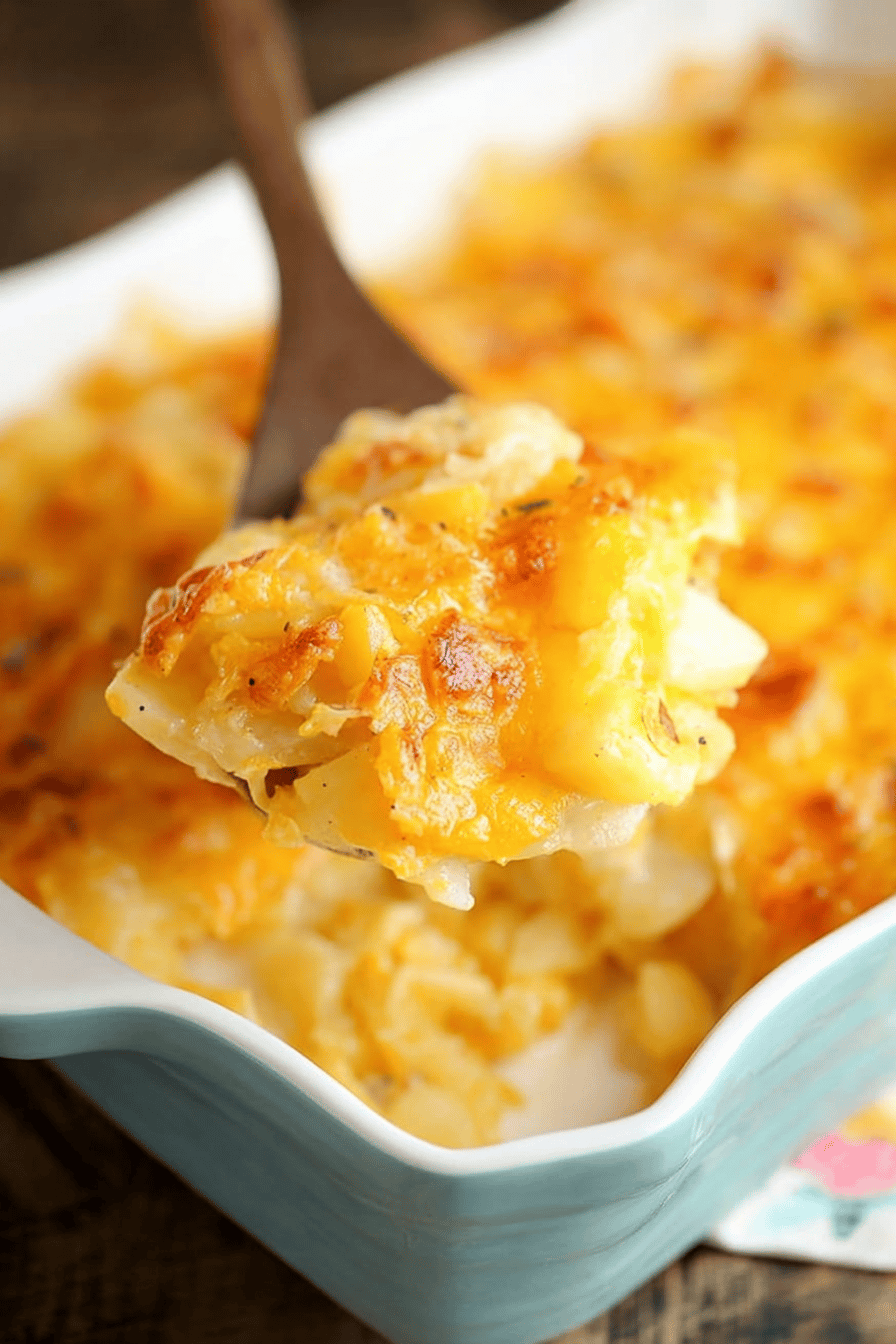 Easy Cheesy Hash Brown Scalloped Potatoes