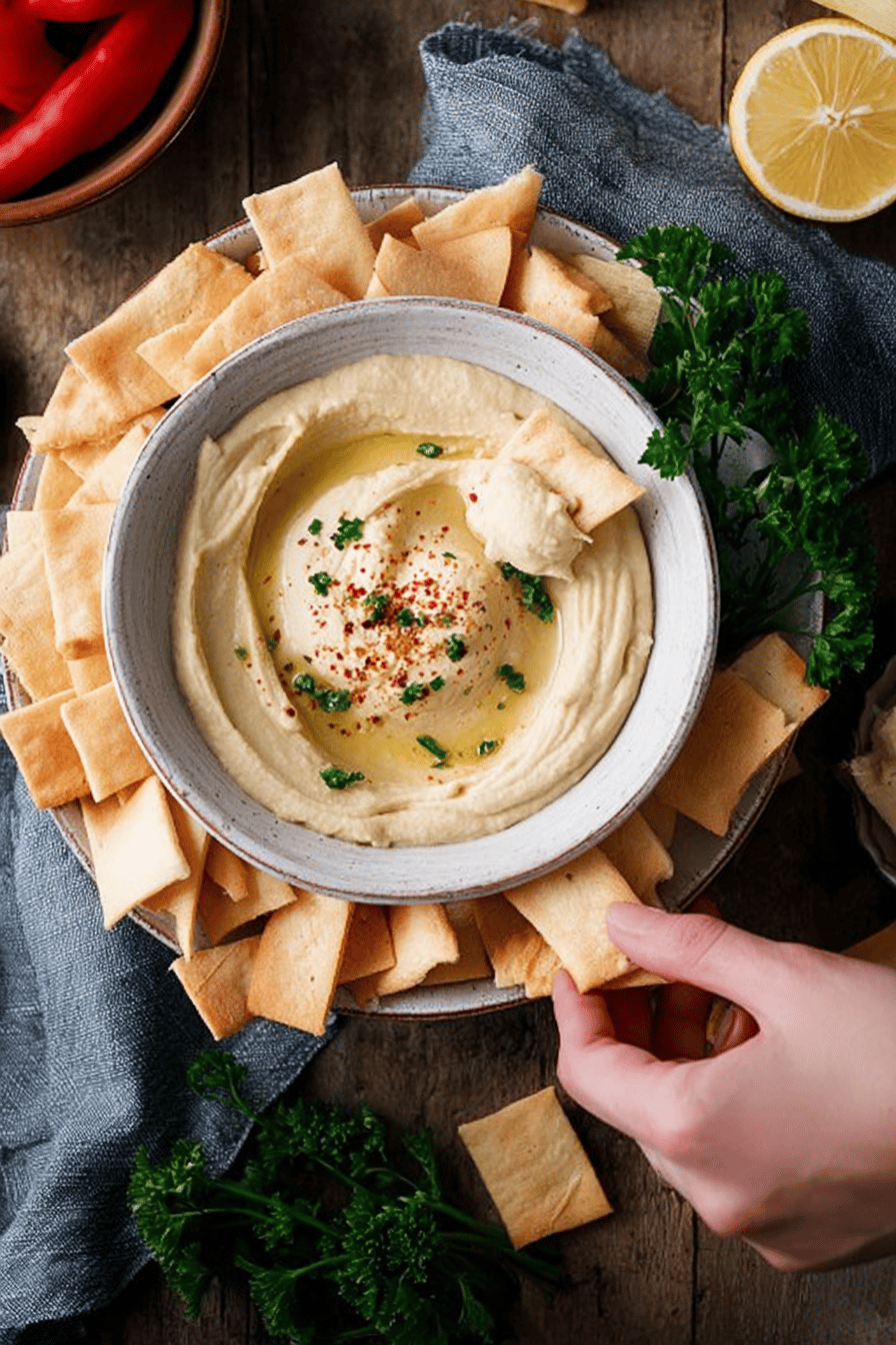 Easy Creamy Homemade Hummus Recipe