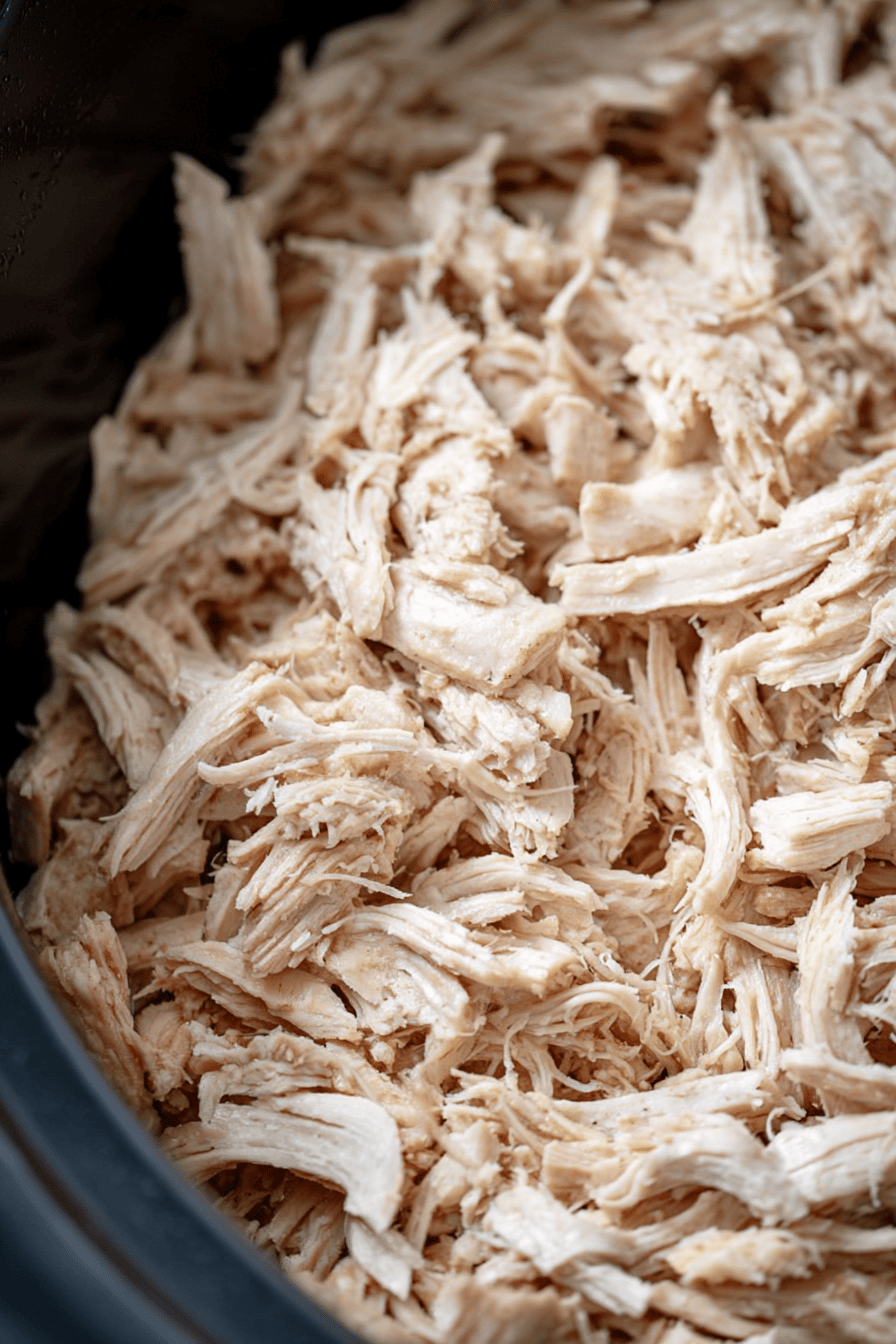 Easy Crock Pot Shredded Chicken for Meal Prep