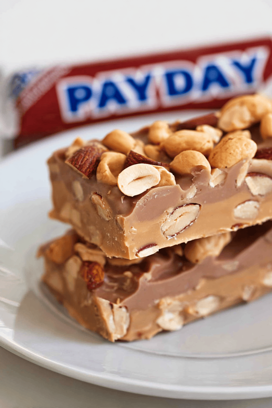 Easy Homemade PayDay Candy Bars