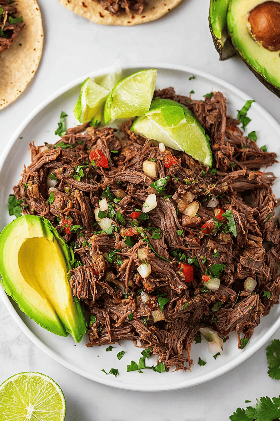 Easy Slow Cooker Beef Barbacoa for Tacos