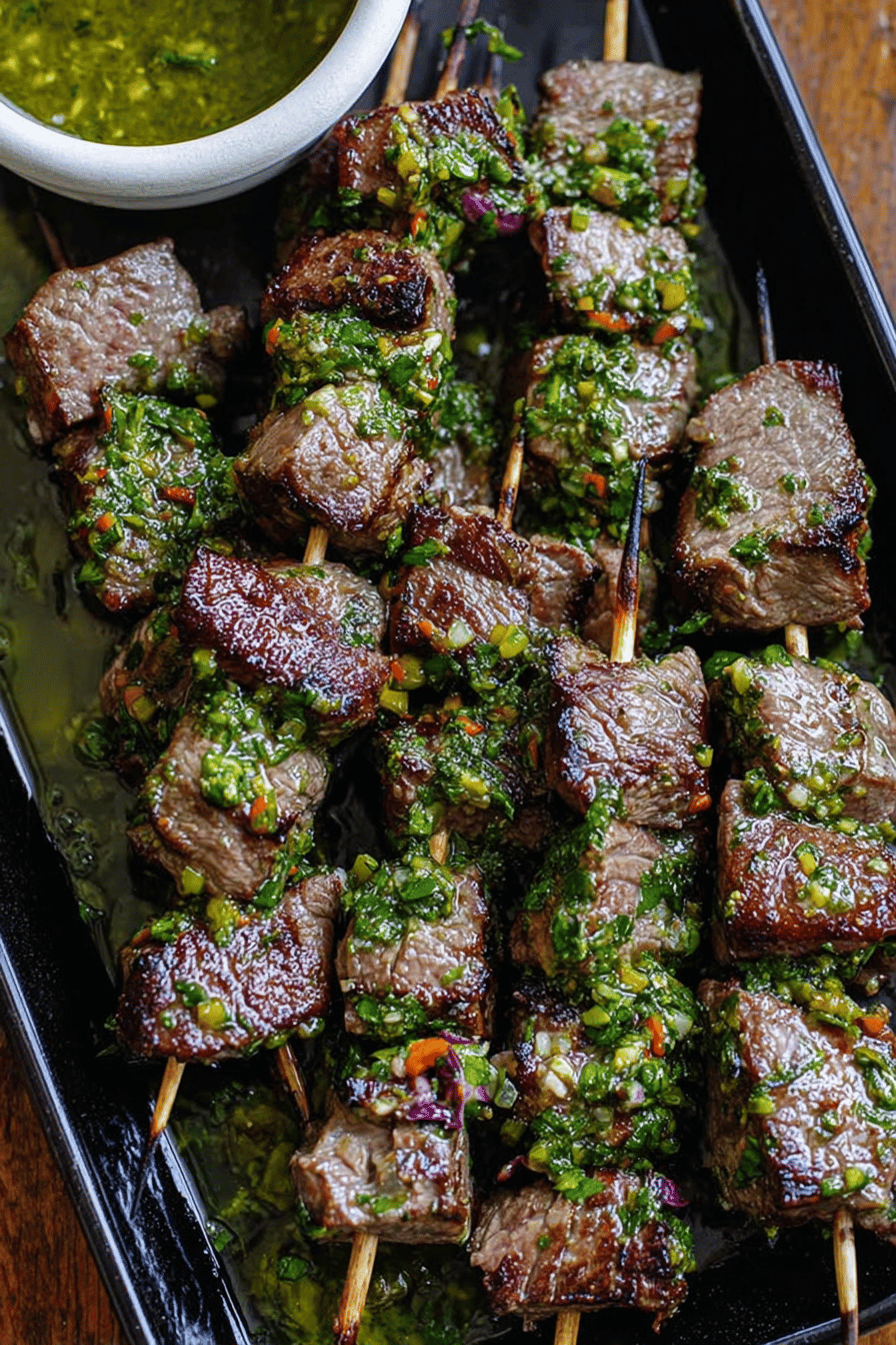 Flavorful Chimichurri Steak Skewers for Any Occasion