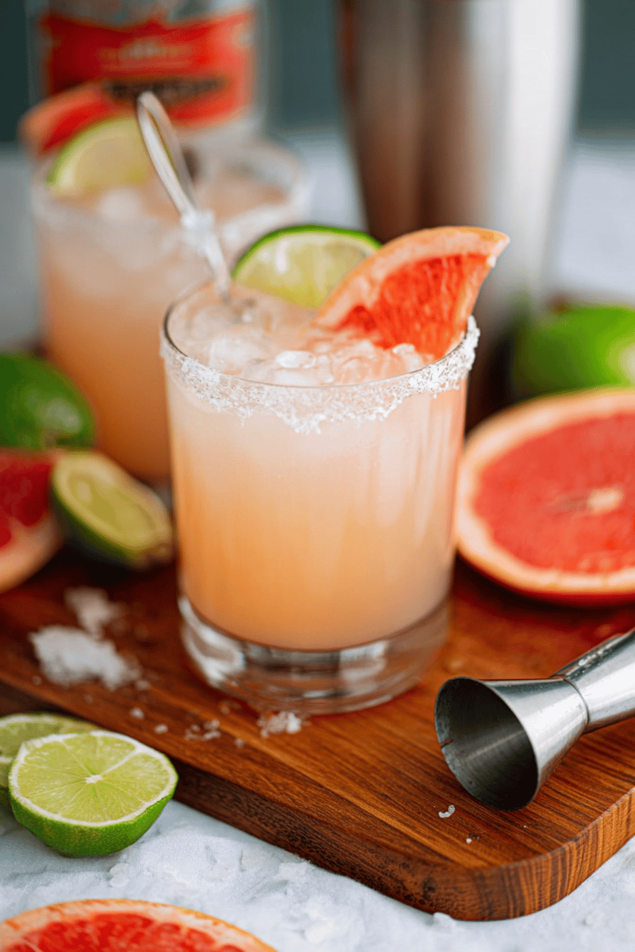 Fresh Grapefruit Paloma Cocktail Recipe