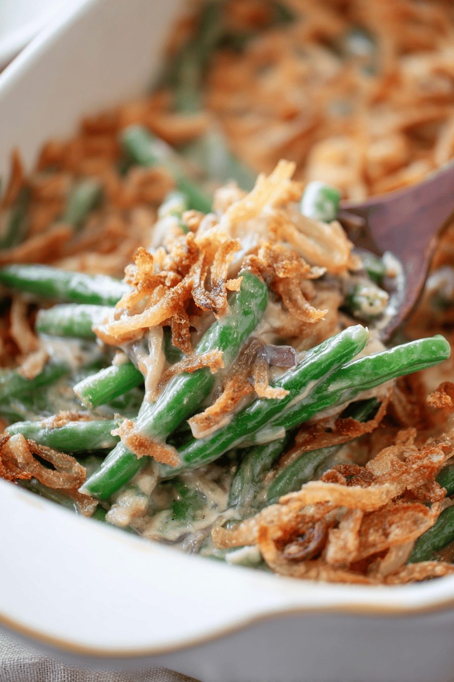 Fresh Green Bean Casserole from Scratch