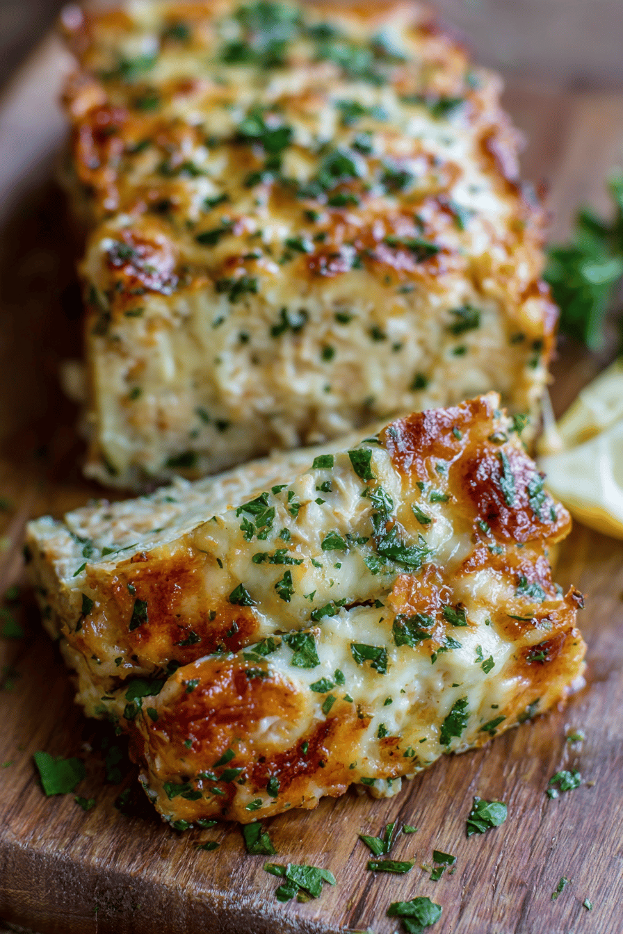 Garlic Parmesan Chicken Meatloaf for Easy Comfort Food