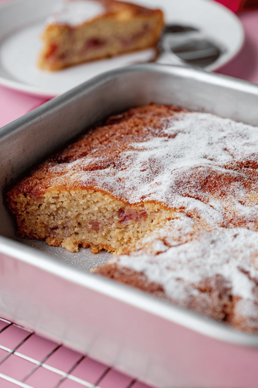 Generational Rhubarb Cake Delight