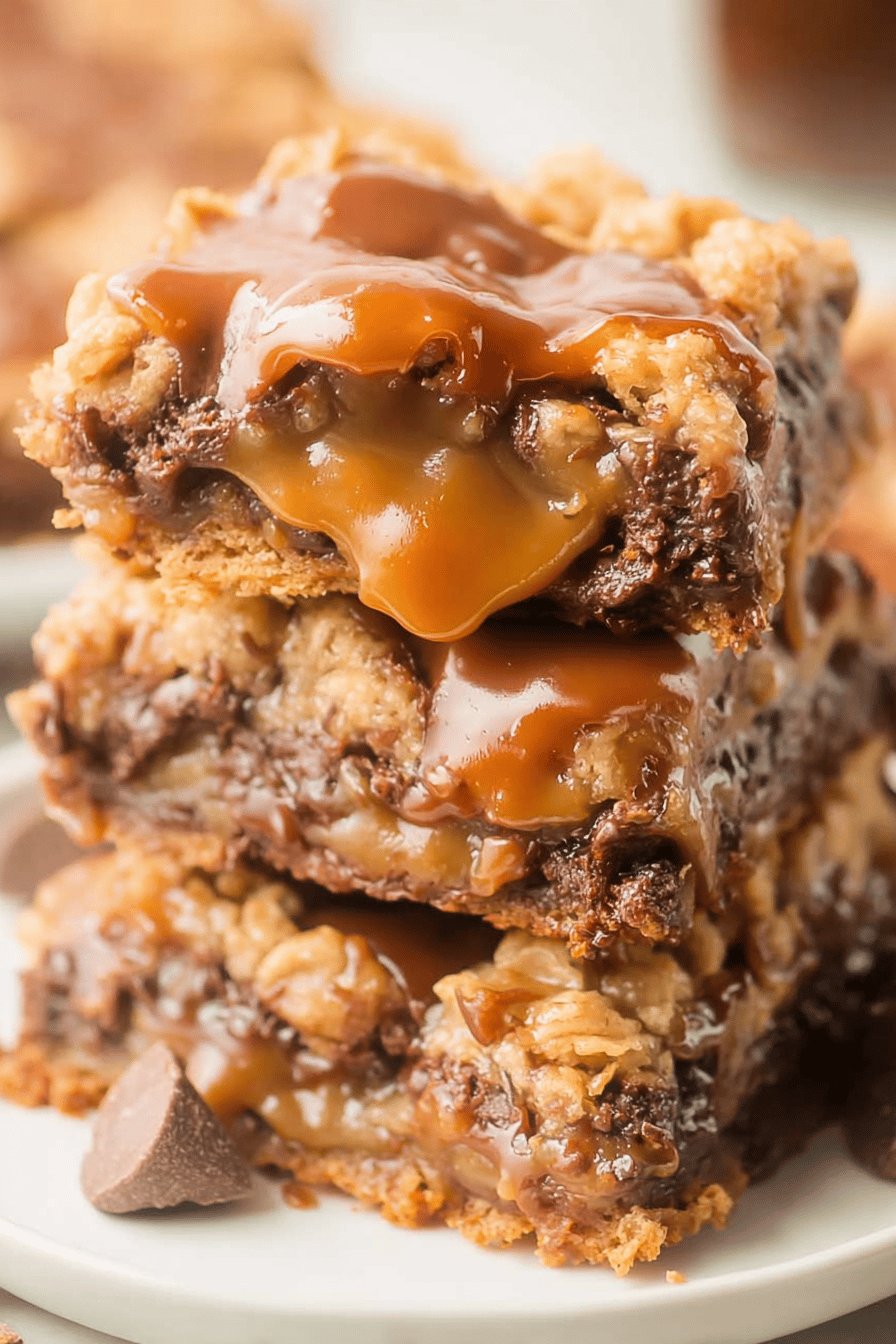 Gooey Caramel Chocolate Carmelita Bars