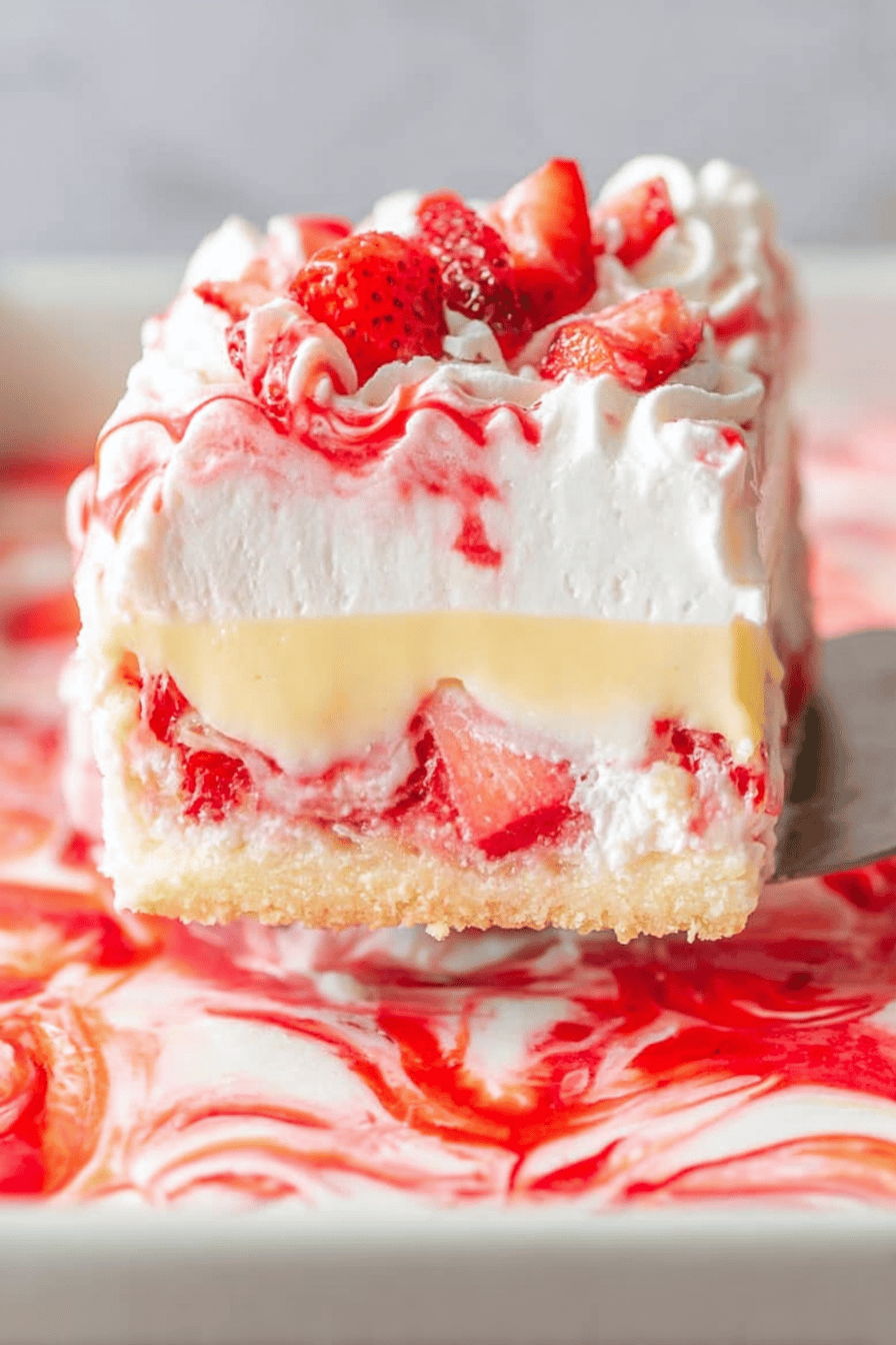 Heavenly No-Bake Strawberry Dream Cake