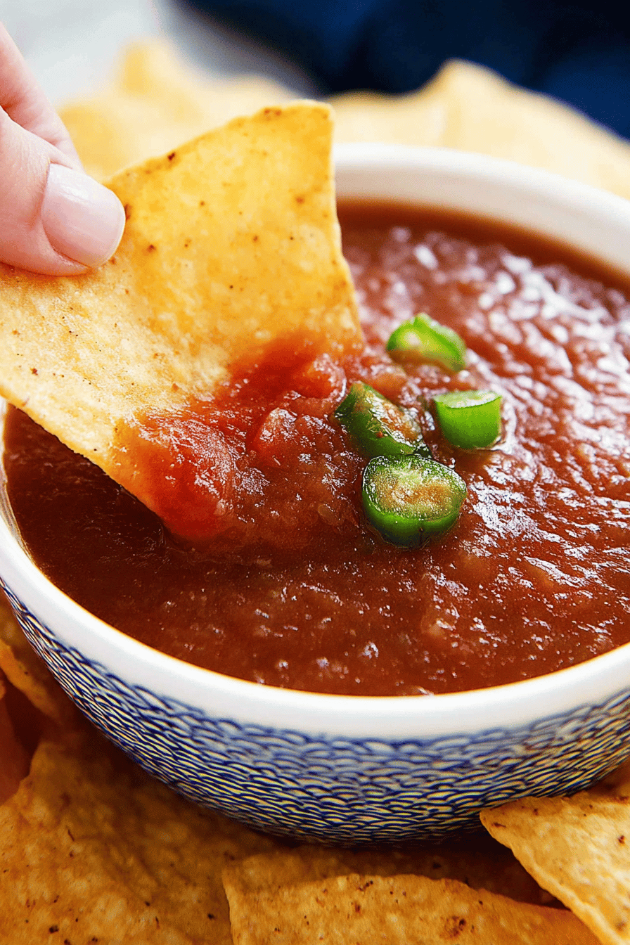Homemade Chili's Copycat Salsa Recipe