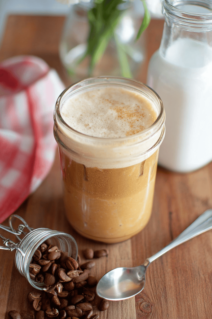 Homemade Iced Brown Sugar Oat Milk Espresso