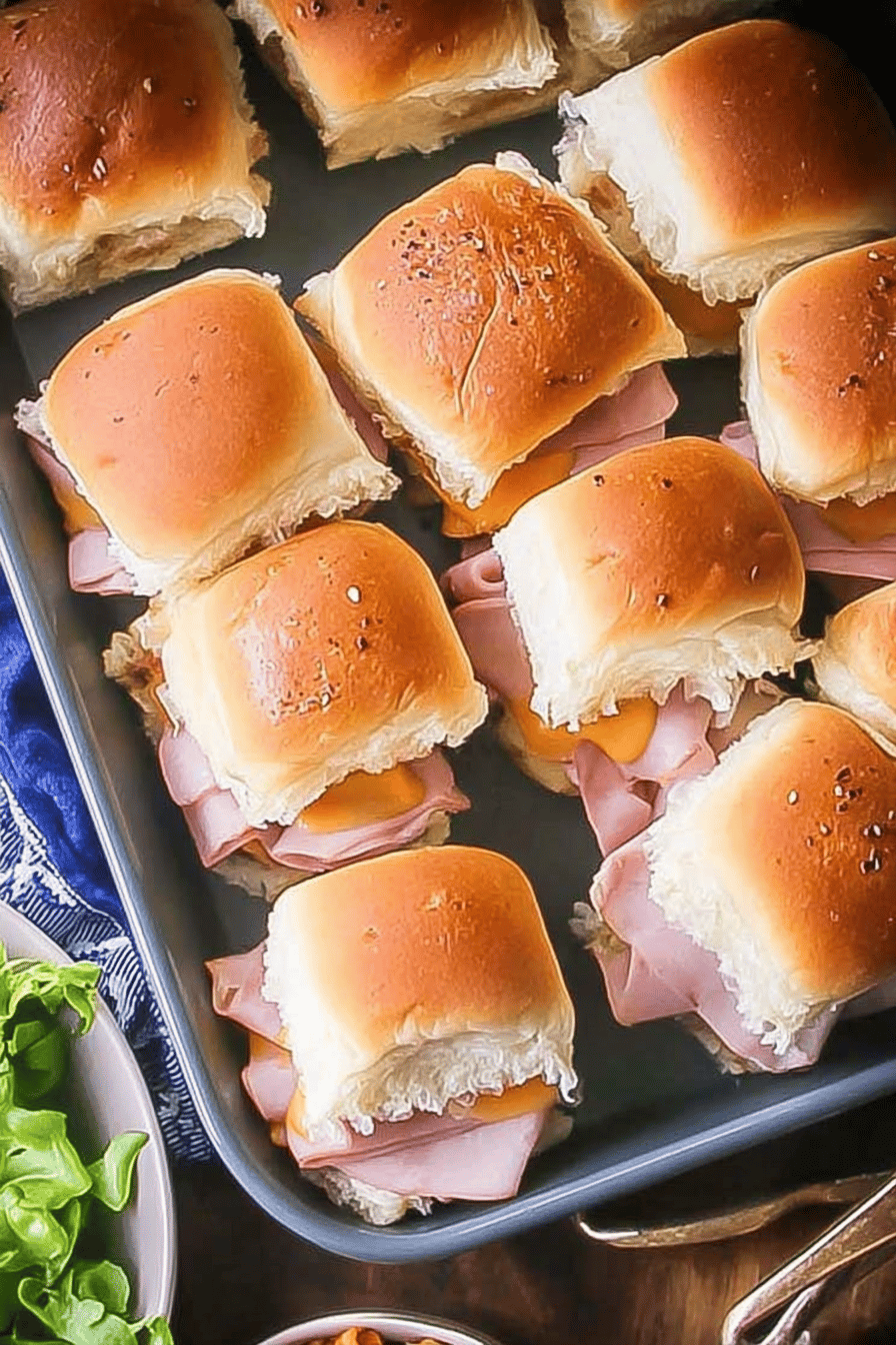 Hot Ham and Cheese Party Sliders
