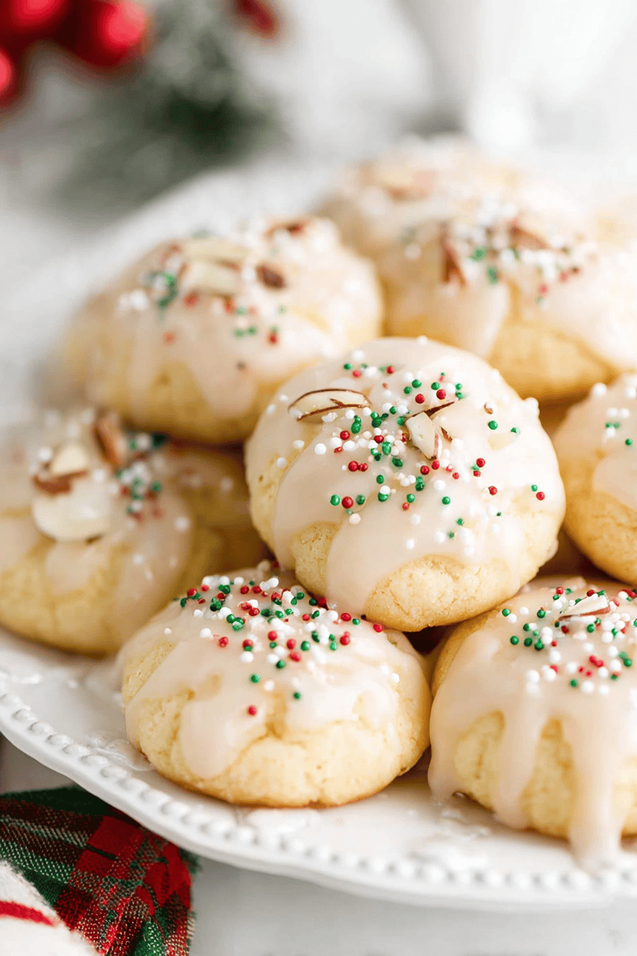 Italian Vanilla Almond Christmas Cookie Delights