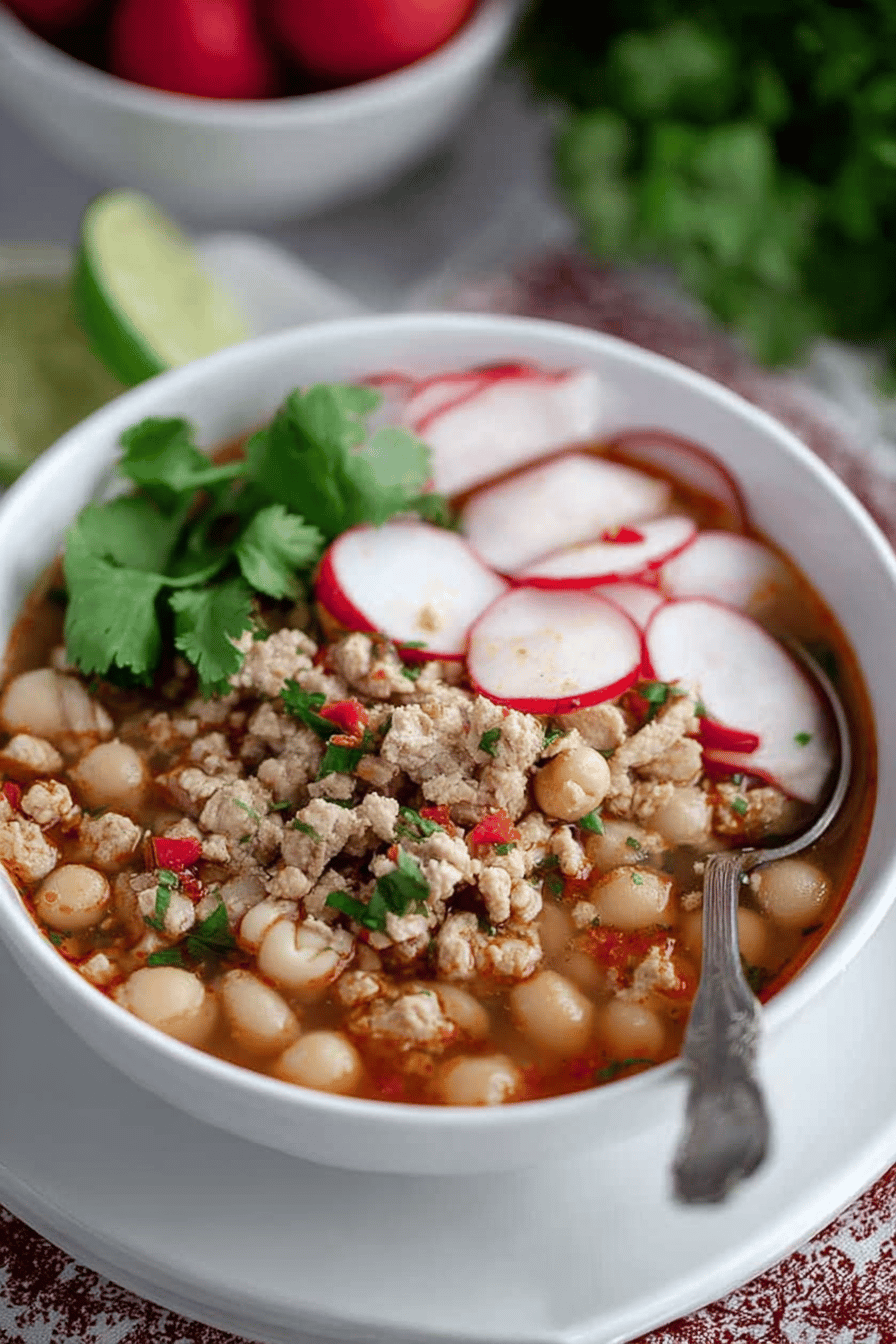 Lightened Ground Chicken Pozole Recipe
