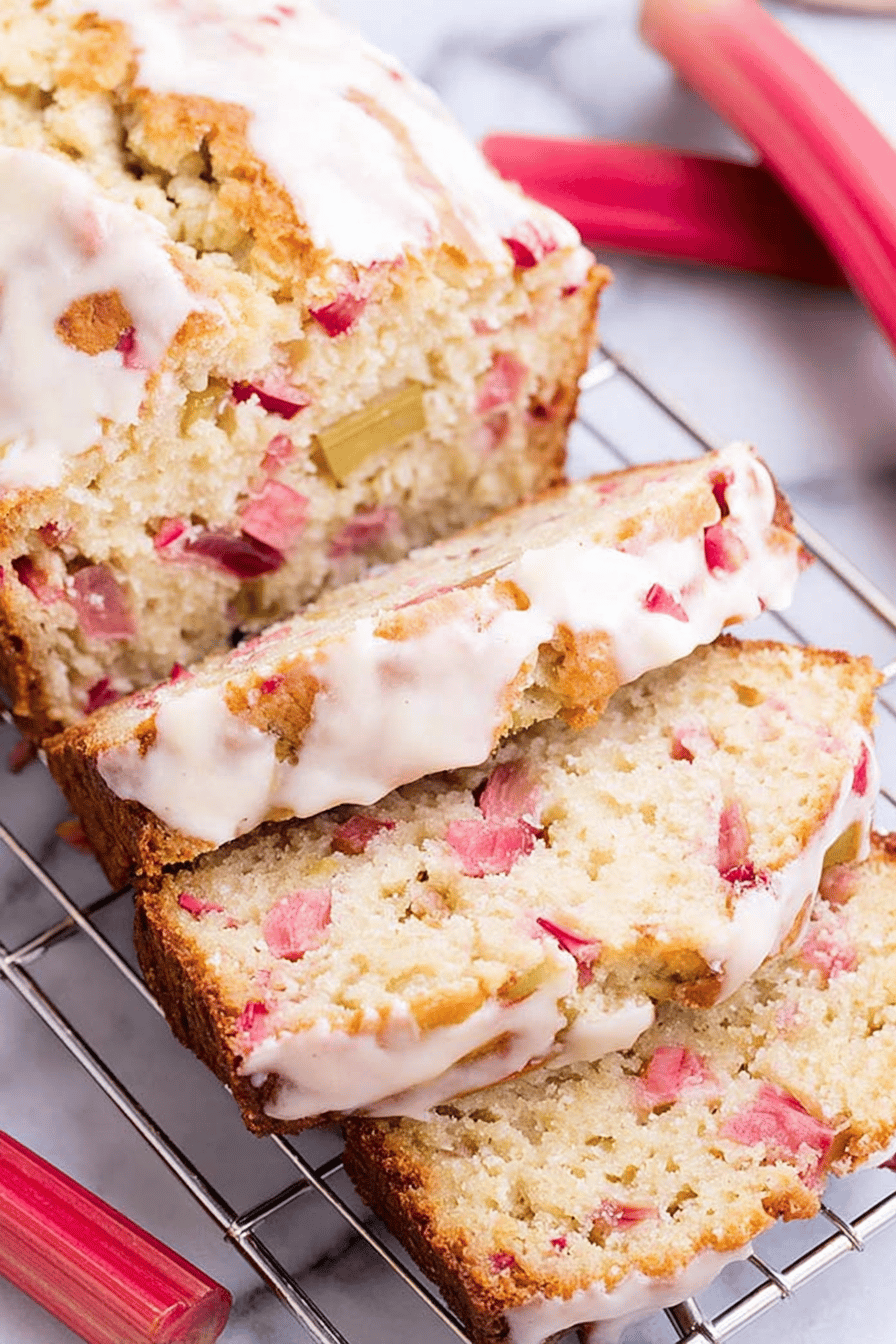 Moist Tart Rhubarb Bread Recipe