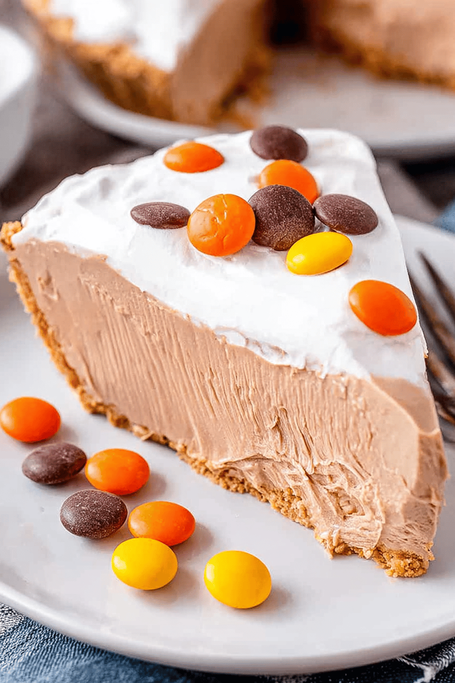 No Bake Chocolate Peanut Butter Pie