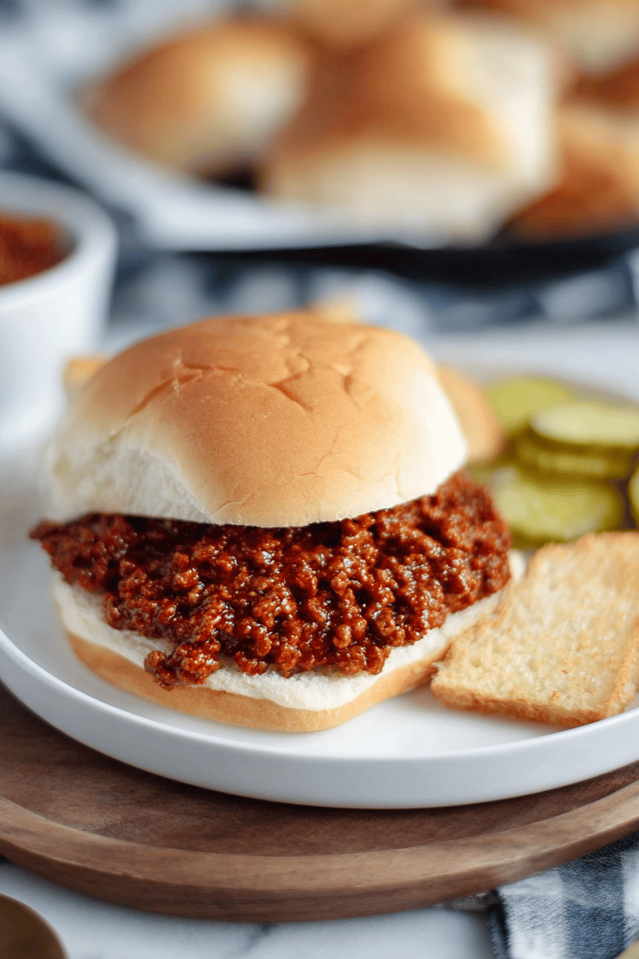 Quick Homemade Sloppy Joes Recipe
