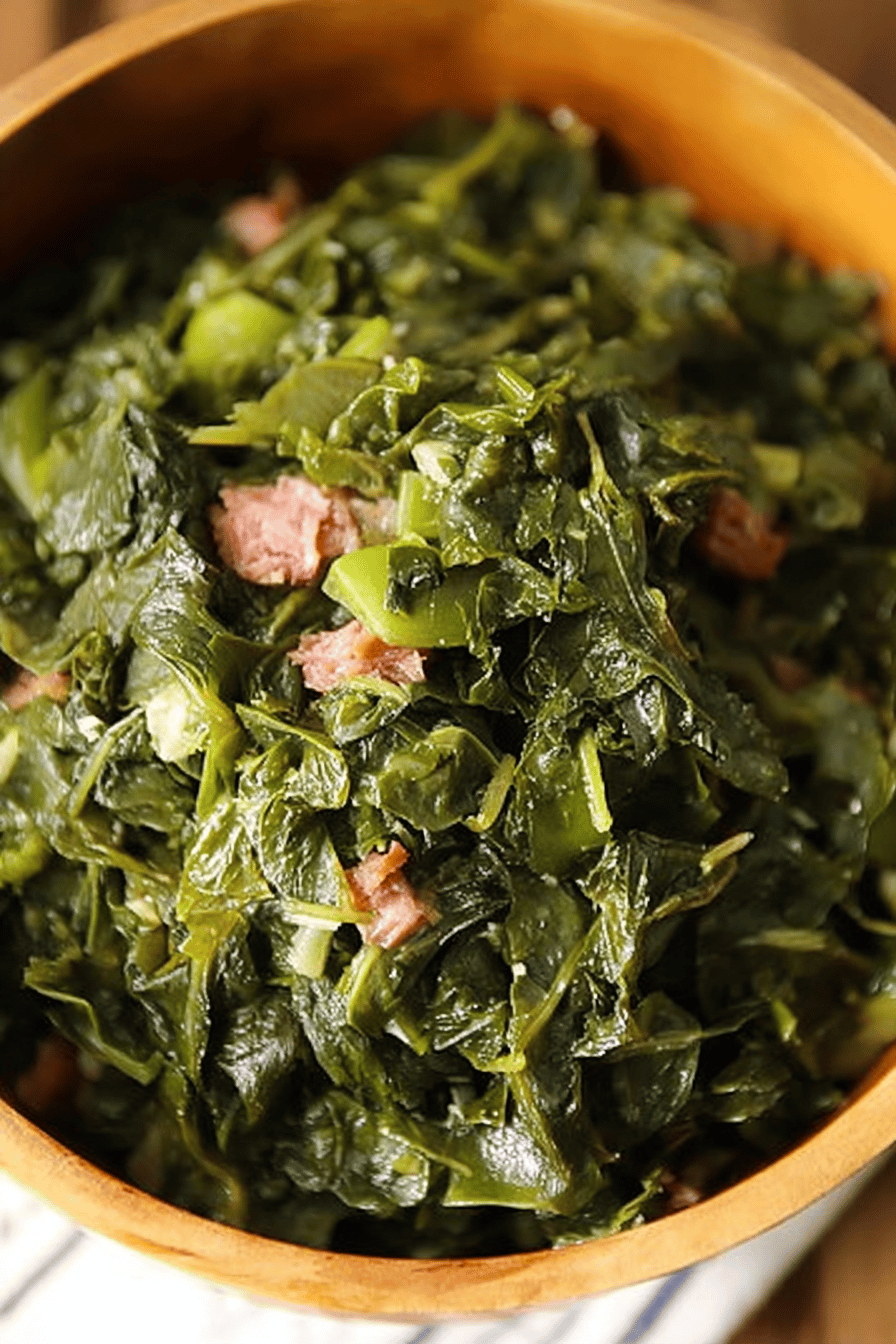 Slow-Cooked Southern Turnip Greens with Smoked Meat