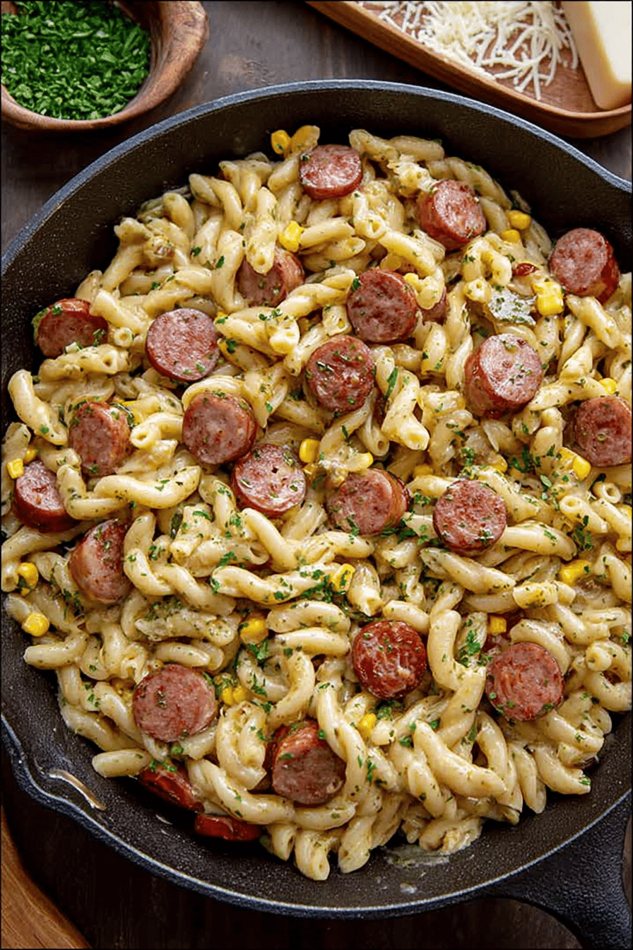 Smoky Cajun Sausage Pasta Delight