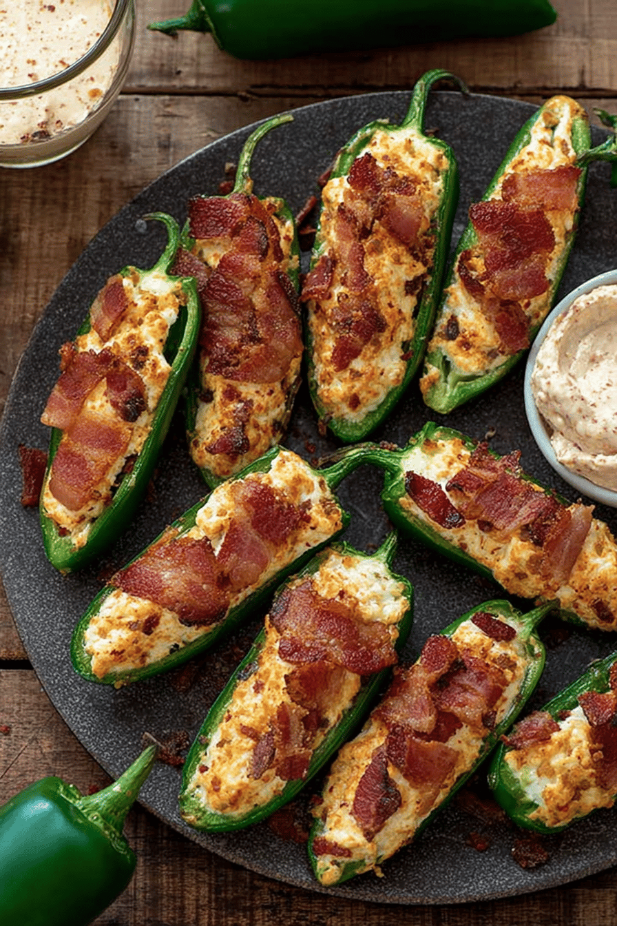 Spicy Cowboy Bacon Jalapeño Poppers