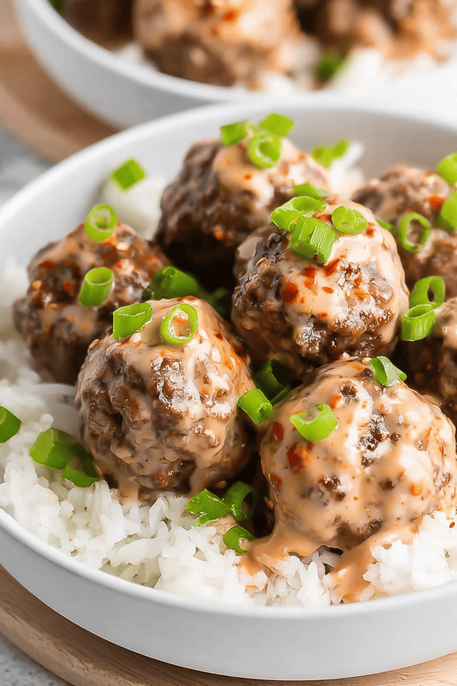 Spicy Honey-Ginger Firecracker Meatballs