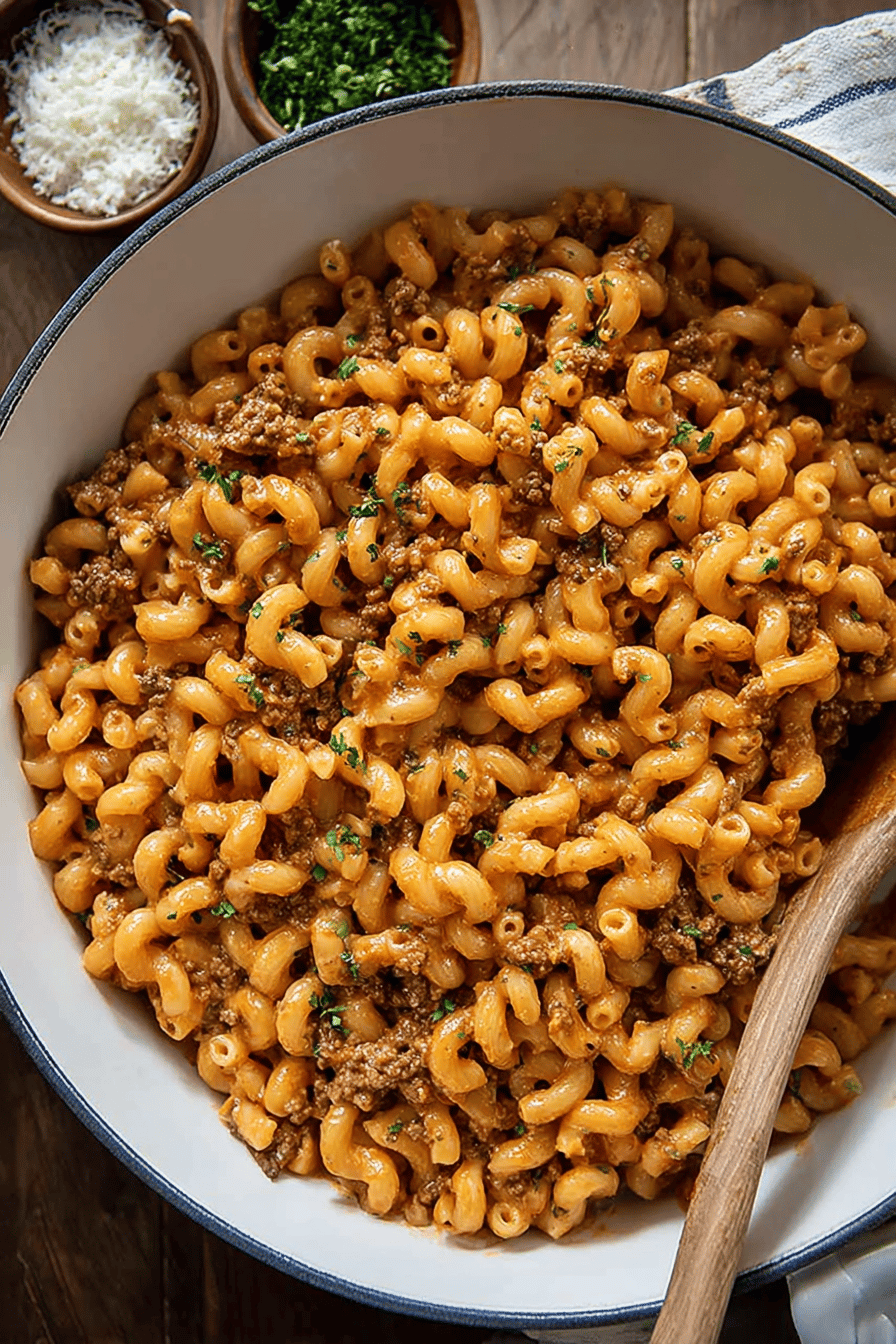 Spicy One-Pot Beef Pasta in 30 Minutes