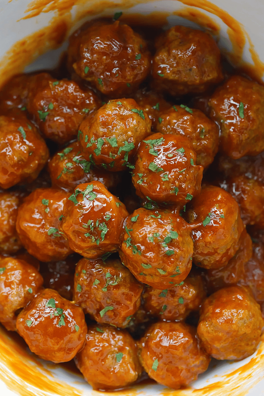 Sweet Heat Buffalo Meatballs
