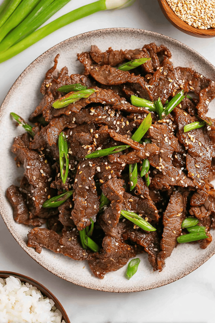 Sweet Savory Korean Beef Bulgogi Strips