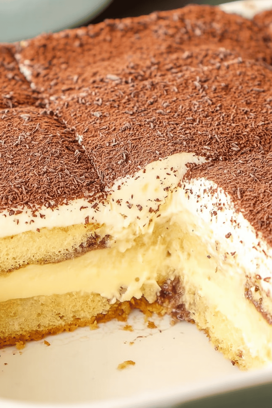Tiramisu Poke Cake Delight