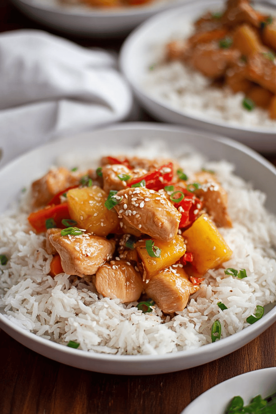 Tropical Slow Cooker Hawaiian Chicken Dinner