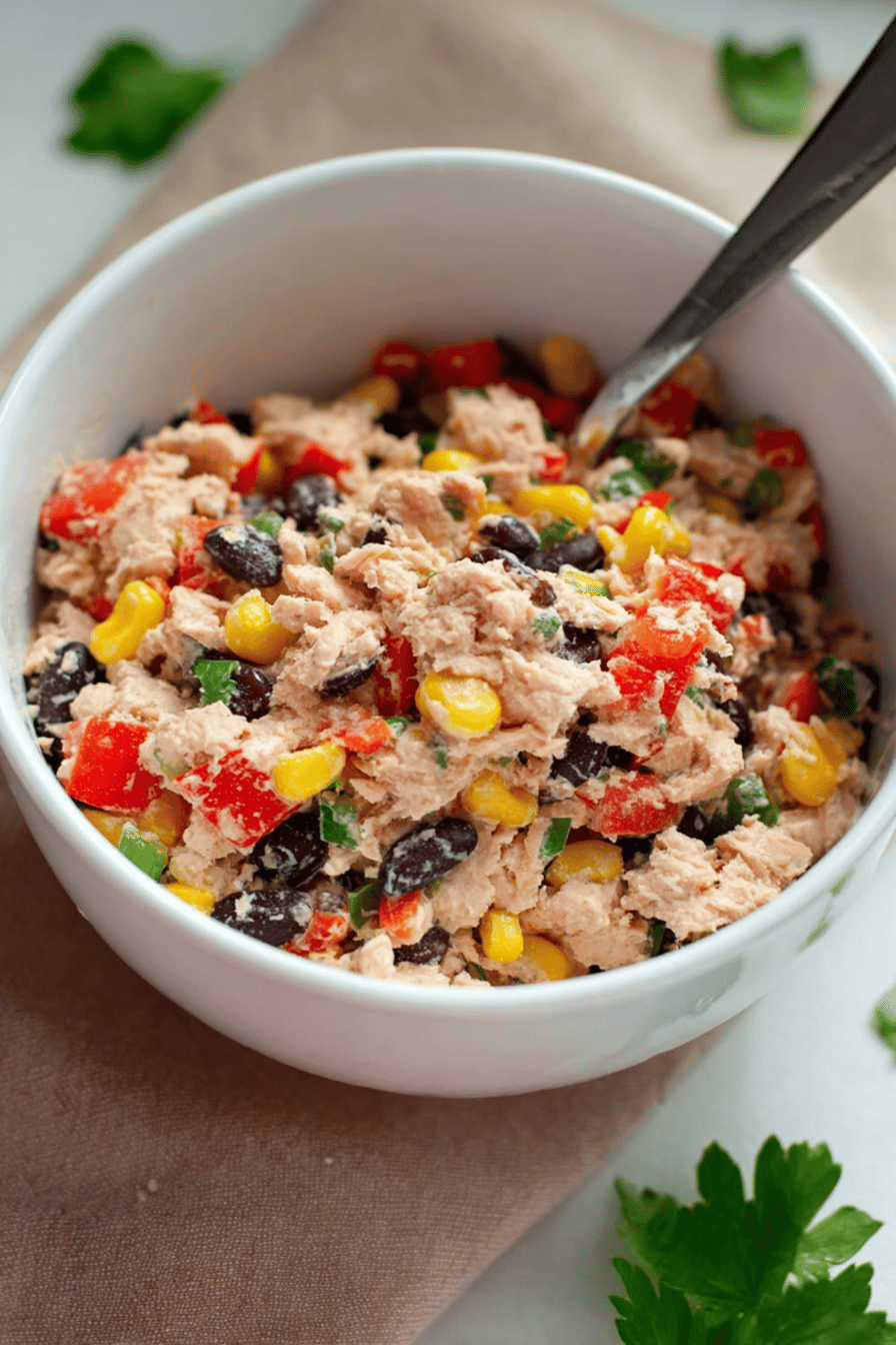 Zesty Mexican Tuna Salad with Beans and Veggies
