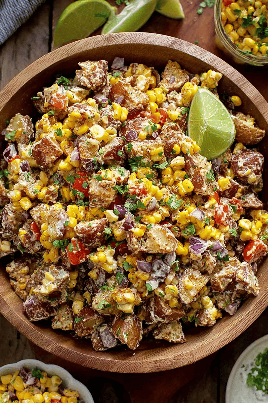 Zesty Street Corn Roasted Potato Salad