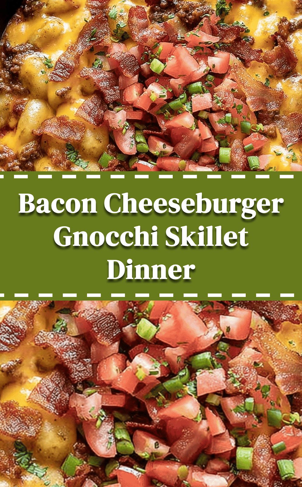Bacon Cheeseburger Gnocchi Skillet Dinner