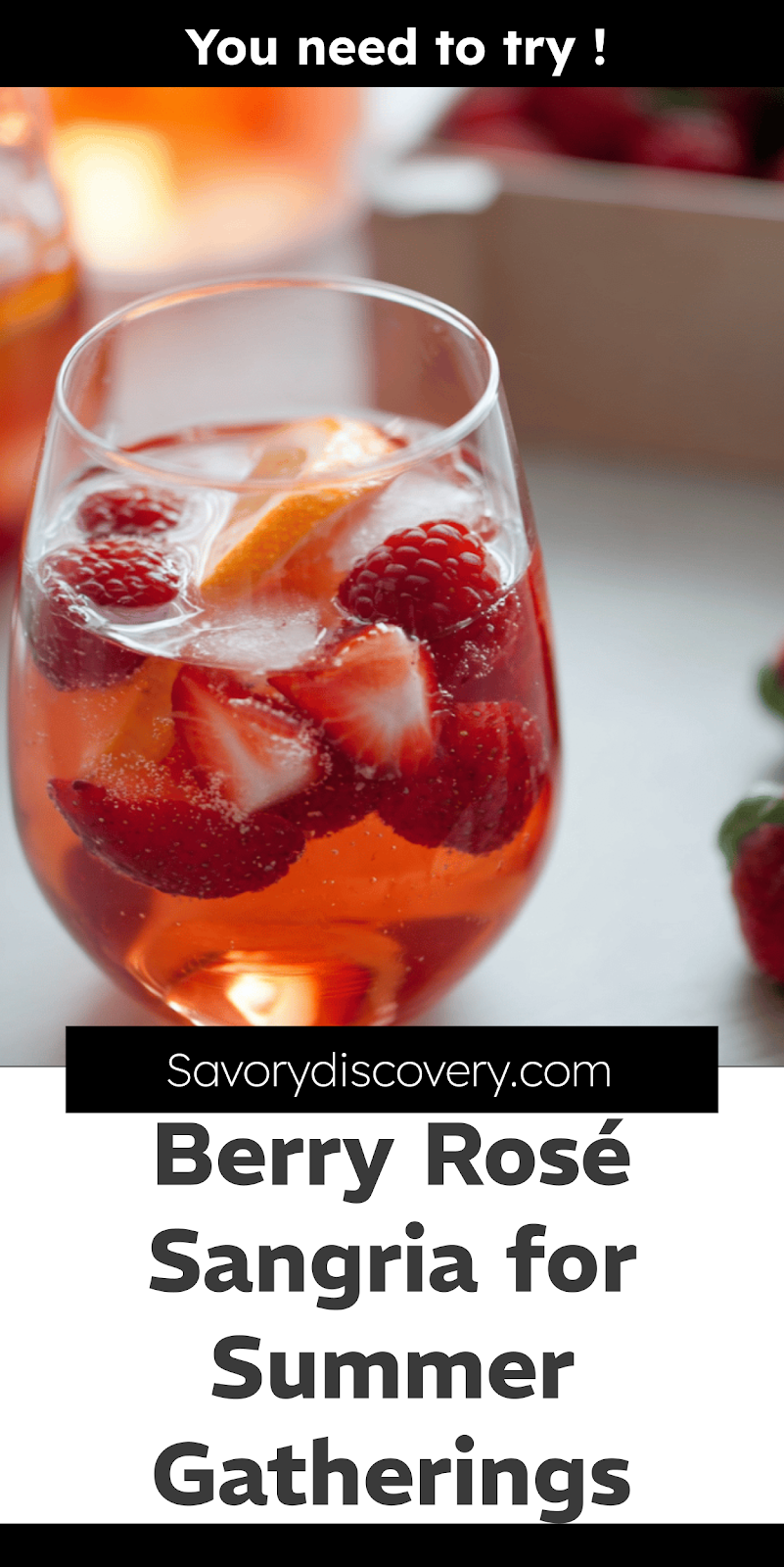 Berry Rosé Sangria for Summer Gatherings