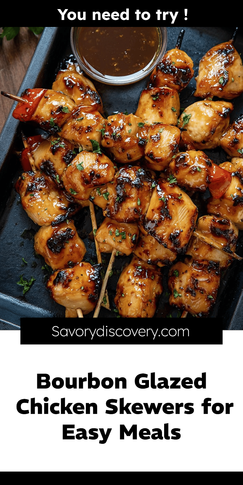 Bourbon Glazed Chicken Skewers for Easy Meals