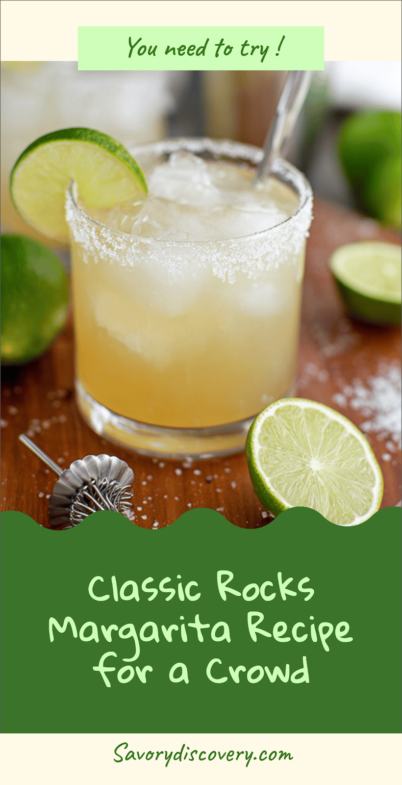 Classic Rocks Margarita Recipe for a Crowd