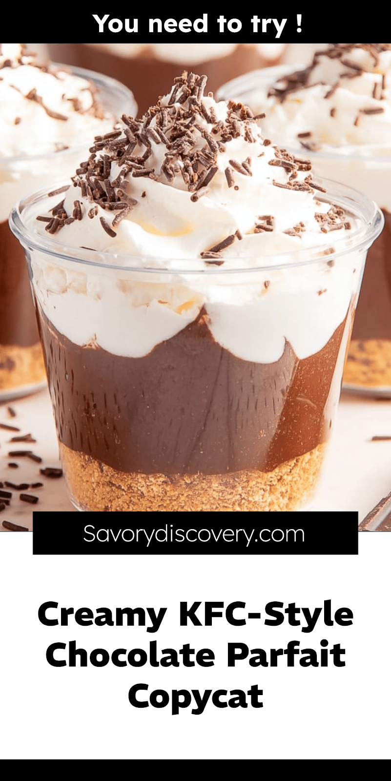 Creamy KFC-Style Chocolate Parfait Copycat