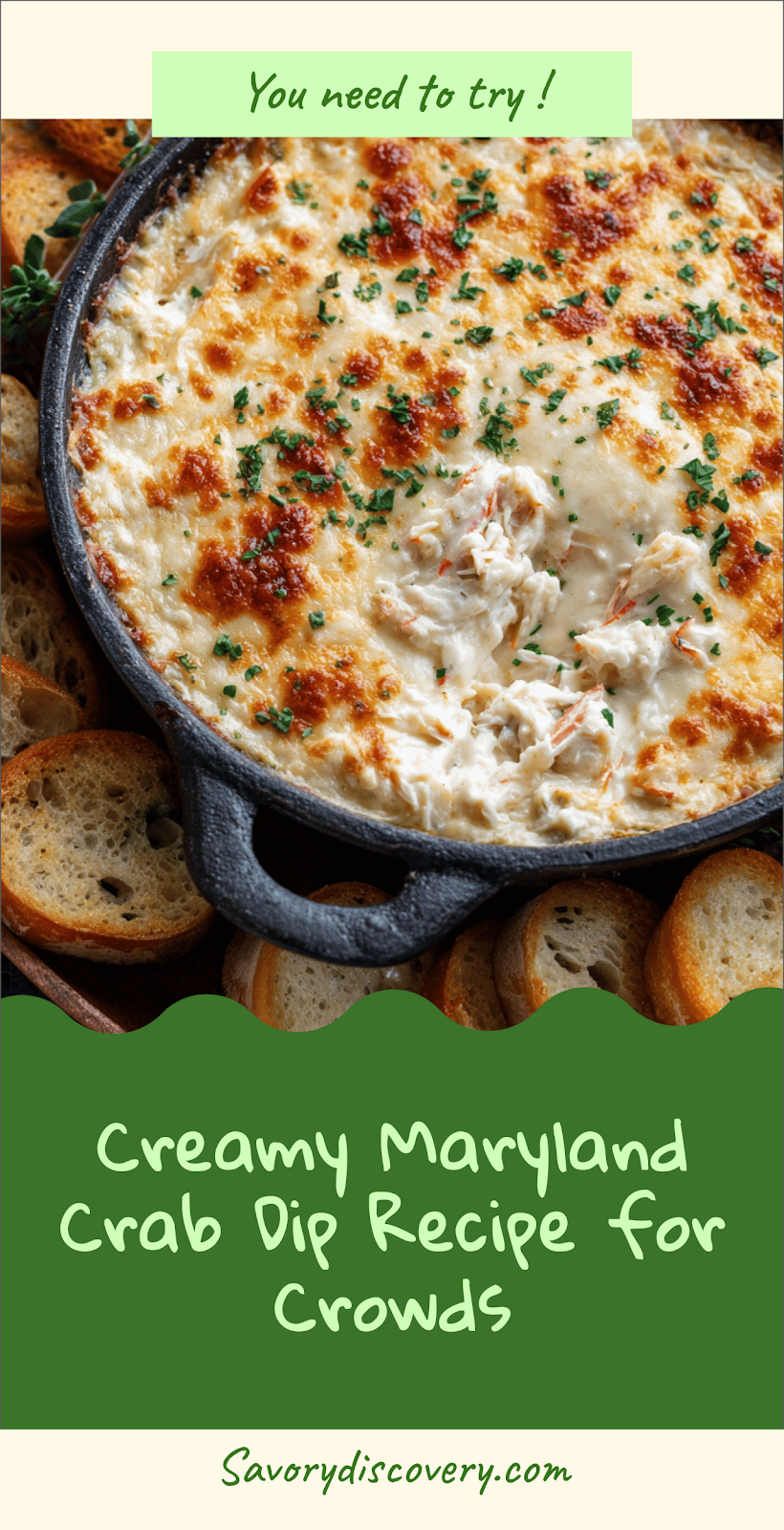 Creamy Maryland Crab Dip Recipe for Crowds