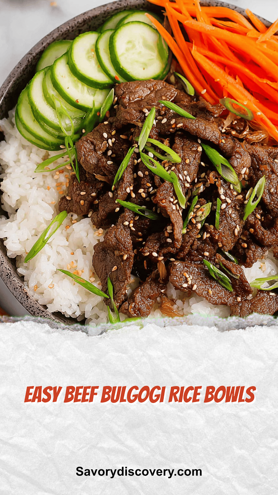 Easy Beef Bulgogi Rice Bowls