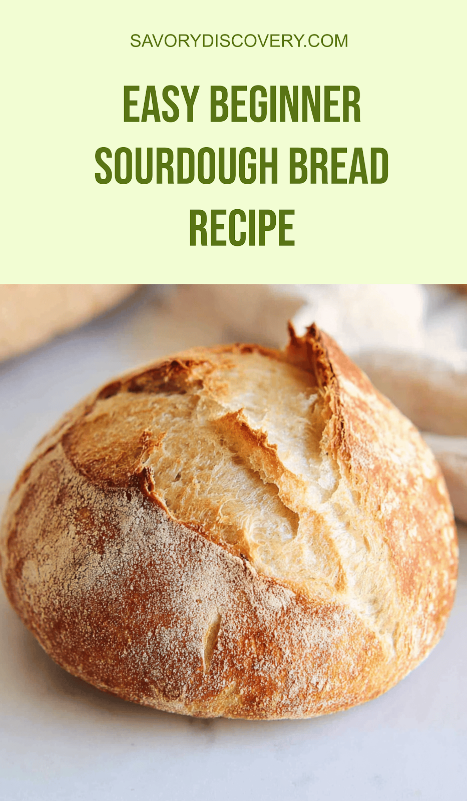 Easy Beginner Sourdough Bread Recipe