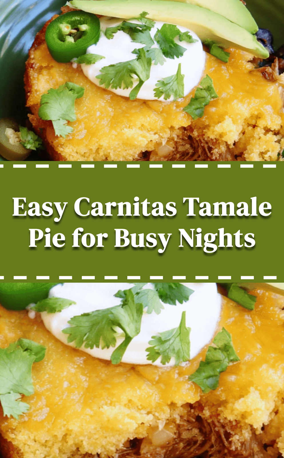 Easy Carnitas Tamale Pie for Busy Nights