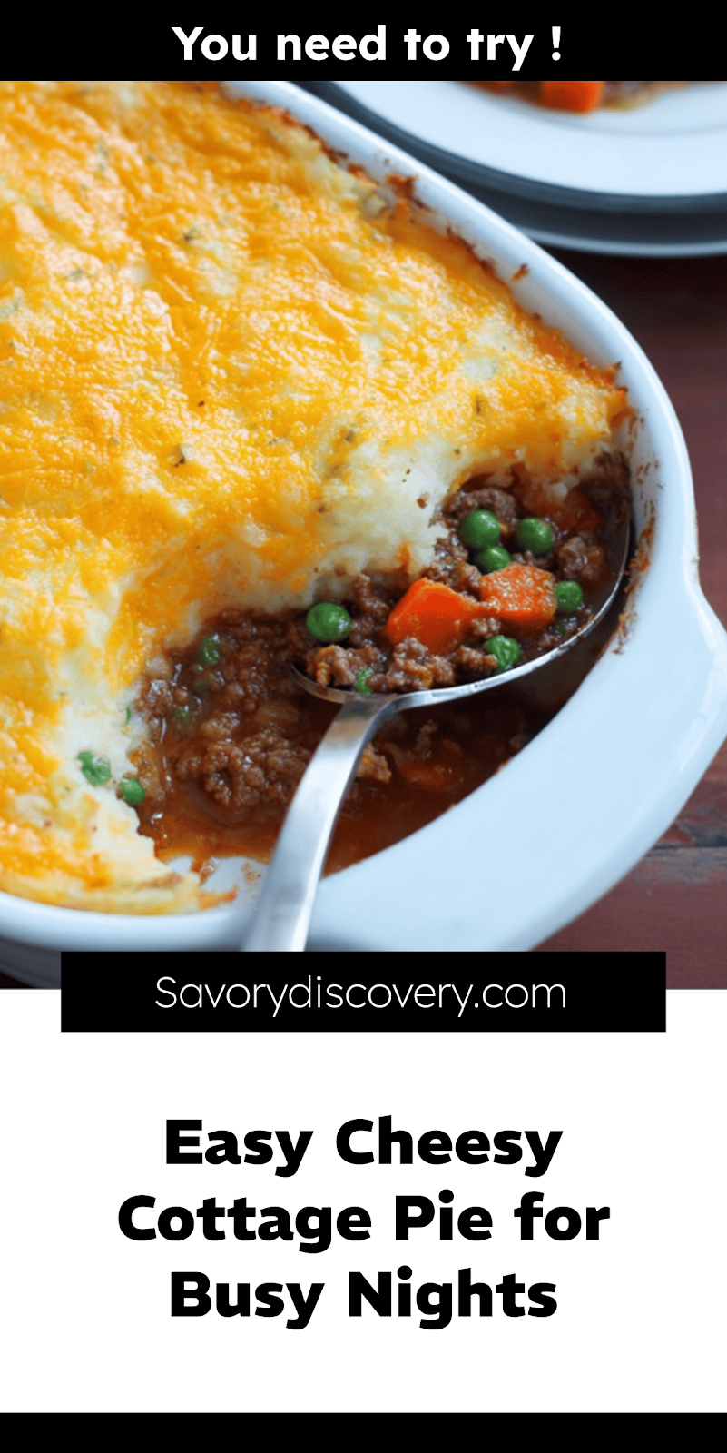 Easy Cheesy Cottage Pie for Busy Nights