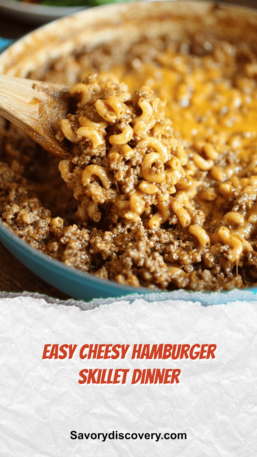 Easy Cheesy Hamburger Skillet Dinner